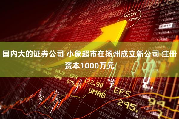 国内大的证券公司 小象超市在扬州成立新公司 注册资本1000万元