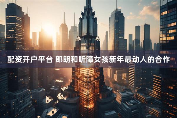 配资开户平台 郎朗和听障女孩新年最动人的合作